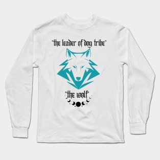 leader of dog tribe the wolf Long Sleeve T-Shirt